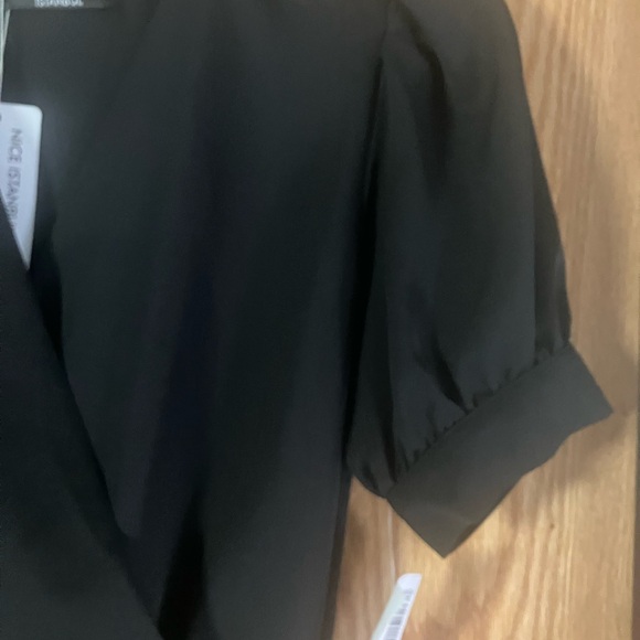 NWT $85 Nice Istanbul flirty mini dress with tiered skirt & slight puff sleeves - Picture 4 of 14